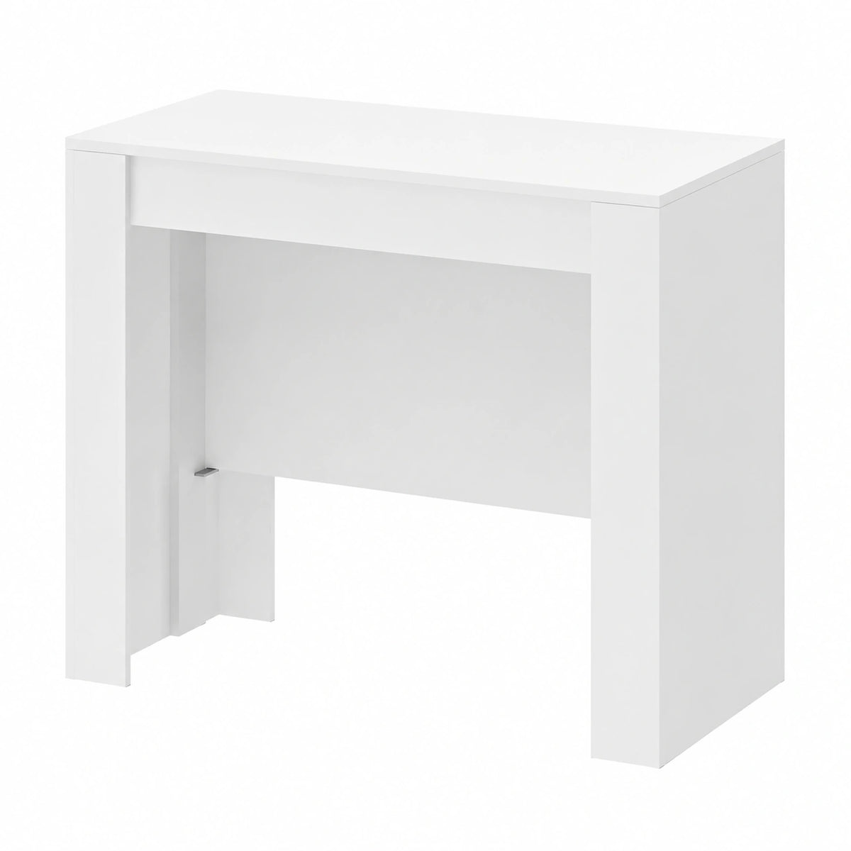 Tavolo Consolle Osseo Plus Estensibile 3m, Spaziose 14 Posti, Design Moderno Elegante, Per Casa e Ufficio, Bianco Lucido
