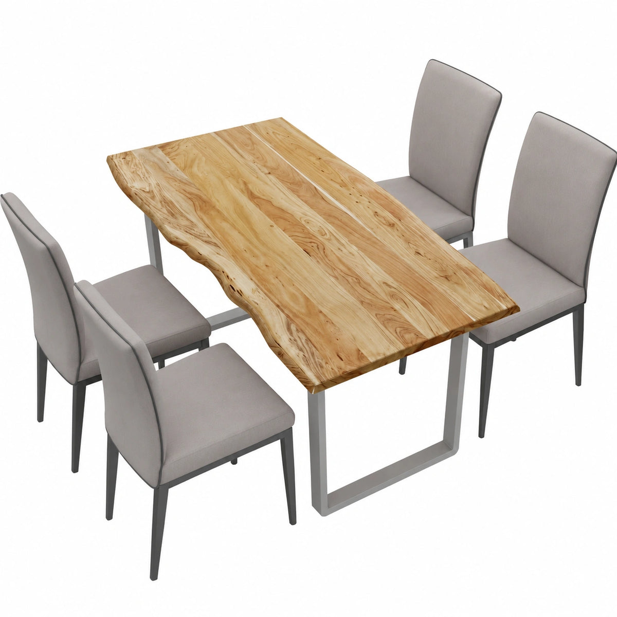 Tavolo da Pranzo in Legno di Acacia 140x70cm per Giardino - Design Moderno
