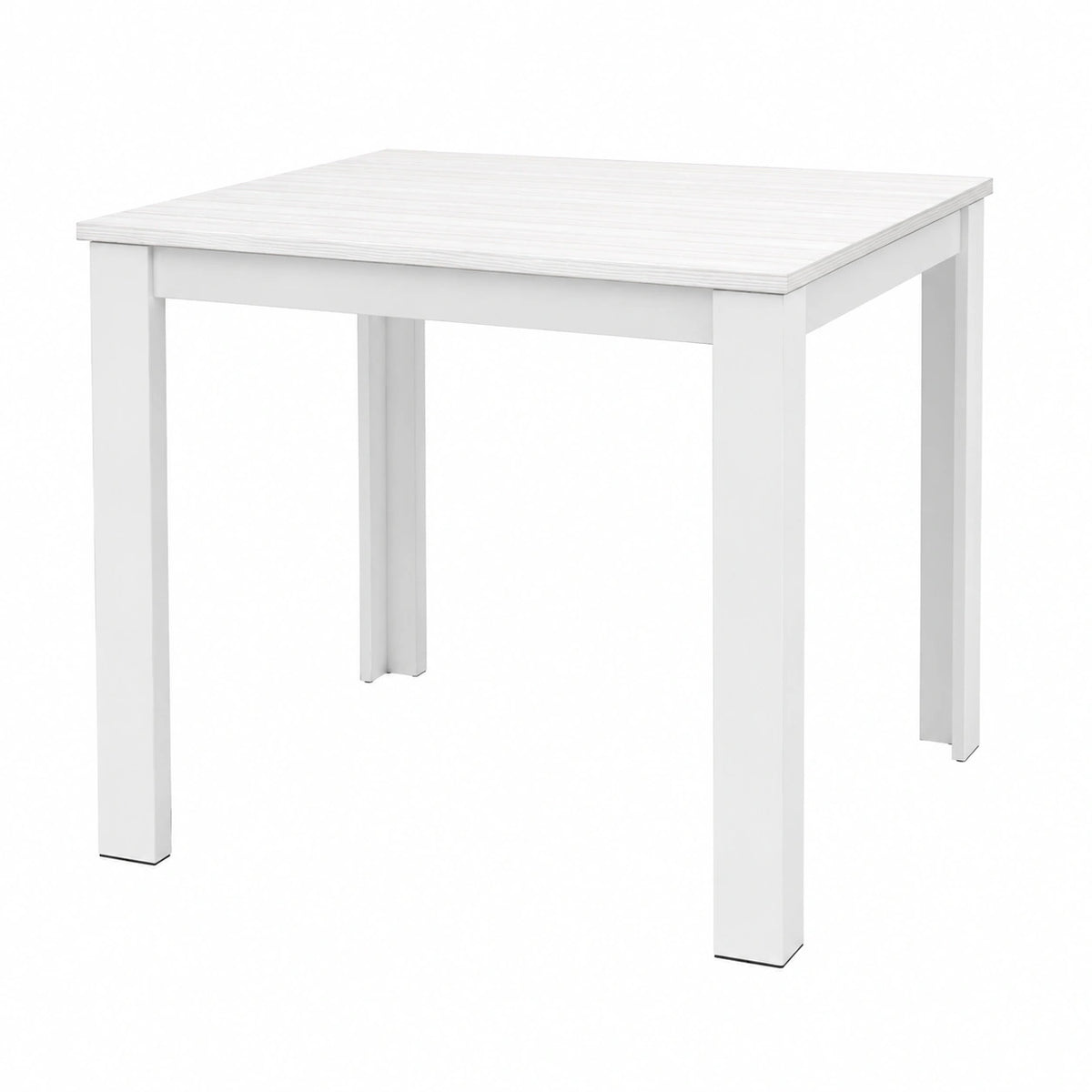 Tavolo da Pranzo Allungabile in Legno Bianco 90x90-150 cm
