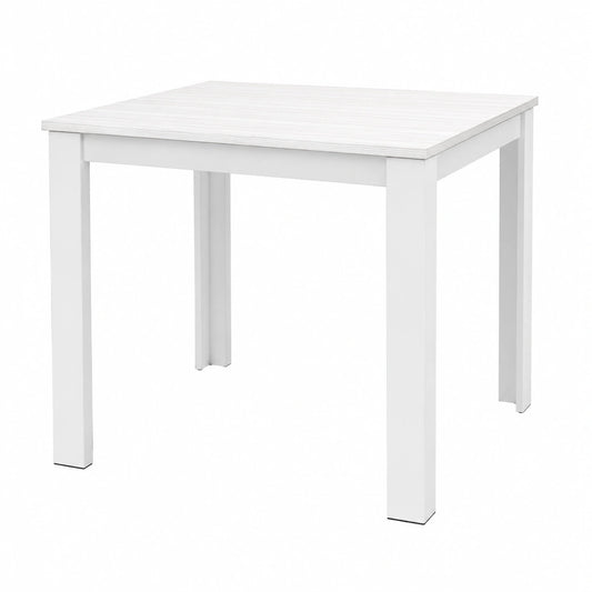 Tavolo da Pranzo Allungabile in Legno Bianco 90x90-150 cm